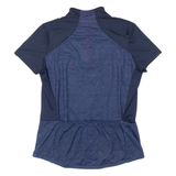 DECATHLON Cycling Womens Jersey Blue 1/4 Zip M