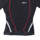 GONSO Cycling Womens Jersey Black 1/4 Zip UK 12