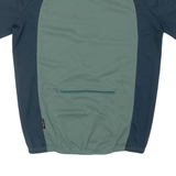 BIKE PLUS Cycling Mens Jersey Green 1/2 Zip M