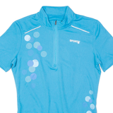 Cycling Womens Jersey Blue 1/4 Zip L