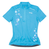 Cycling Womens Jersey Blue 1/4 Zip L