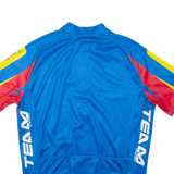 CRANE Full Zip Cycling Mens Jersey Blue L
