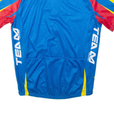 CRANE Full Zip Cycling Mens Jersey Blue L