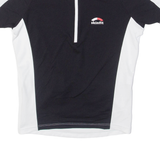 Cycling Mens Jersey Black 1/4 Zip S