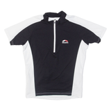 Cycling Mens Jersey Black 1/4 Zip S