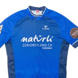 CUORE Full Zip Cycling Mens Jersey Blue L