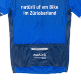 CUORE Full Zip Cycling Mens Jersey Blue L