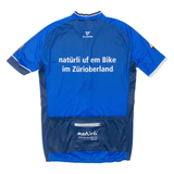 CUORE Full Zip Cycling Mens Jersey Blue L