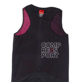 Cycling Womens Jersey Black Sleeveless 1/2 Zip S