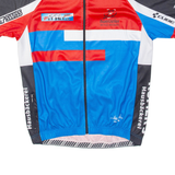 Full Zip Cycling Mens Jersey Blue L