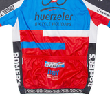 Full Zip Cycling Mens Jersey Blue L