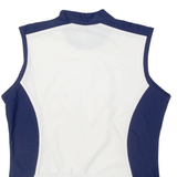 Cycling Womens Jersey White Sleeveless 1/2 Zip L