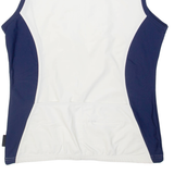 Cycling Womens Jersey White Sleeveless 1/2 Zip L