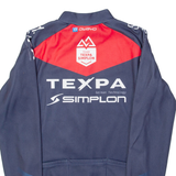OWAYO Full Zip Cycling Mens Jersey Blue Long Sleeve M