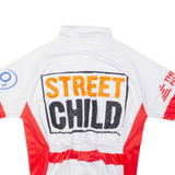 Street Child Cycling Mens Jersey White 1/4 Zip L