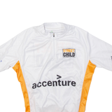 Street Child Cycling Mens Jersey White 1/4 Zip L