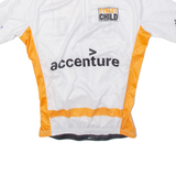 Street Child Cycling Mens Jersey White 1/4 Zip L