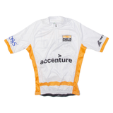 Street Child Cycling Mens Jersey White 1/4 Zip L