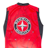Cycling Mens Jersey Red Sleeveless 1/2 Zip L