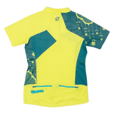 QLOOM Floral Cycling Womens Jersey Yellow 1/4 Zip M