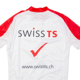 Swiss Full Zip Cycling Mens Jersey White XL