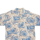 IMPRINTS Mens Hawaiian Shirt Blue Crazy Pattern XL