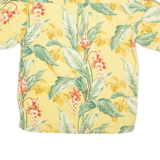 STRAIGHT DOWN Mens Hawaiian Shirt Yellow Crazy Pattern 2XL