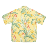 STRAIGHT DOWN Mens Hawaiian Shirt Yellow Crazy Pattern 2XL