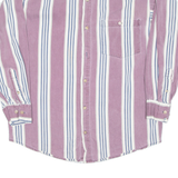 ANTANA Mens Shirt Purple Striped Long Sleeve M