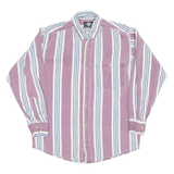 ANTANA Mens Shirt Purple Striped Long Sleeve M