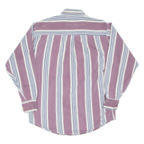 ANTANA Mens Shirt Purple Striped Long Sleeve M