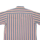 BASIC EDITIONS Mens Shirt Brown Striped L