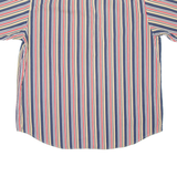 BASIC EDITIONS Mens Shirt Brown Striped L