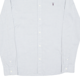 ALL SAINTS Mens Plain Shirt Grey Long Sleeve XS