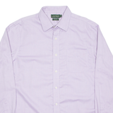 LAUREN RALPH LAUREN Fitted Mens Plain Shirt Purple Long Sleeve XL