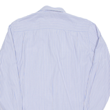 TOMMY HILFIGER Custom Fit Mens Shirt Blue Striped Long Sleeve M
