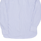 TOMMY HILFIGER Custom Fit Mens Shirt Blue Striped Long Sleeve M