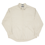 NAUTICA Mens Plain Shirt Beige Long Sleeve XL