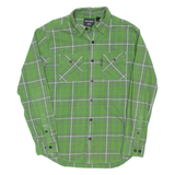 HARLEY DAVIDSON Mens Shirt Green Check Long Sleeve M
