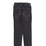 LEVI'S 721 High Rise Womens Jeans Black Slim Skinny Stone Wash W24 L30