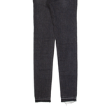 LEVI'S 721 High Rise Womens Jeans Black Slim Skinny Stone Wash W24 L30