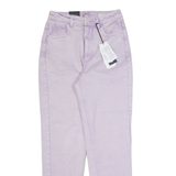 GUESS Womens Jeans Purple Regular Mom W26 L29