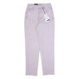 GUESS Womens Jeans Purple Regular Mom W26 L29