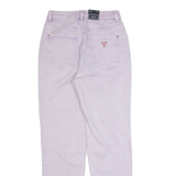 GUESS Womens Jeans Purple Regular Mom W26 L29