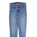 HUGO BOSS Womens Jeans Blue Slim Skinny Stone Wash W26 L27