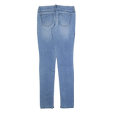 DIESEL Low Rise Distressed Womens Jeans Blue Slim Skinny Stone Wash W27 L34