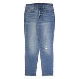 GAP Distressed Womens Jeans Blue Slim Tapered Stone Wash W28 L29