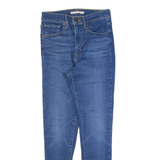 LEVI'S Mile High Womens Jeans Black Slim Skinny Stone Wash W27 L28
