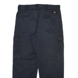DICKIES Cargo Mens Trousers Black Relaxed Straight W38 L32