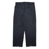 DICKIES Cargo Mens Trousers Black Relaxed Straight W38 L32